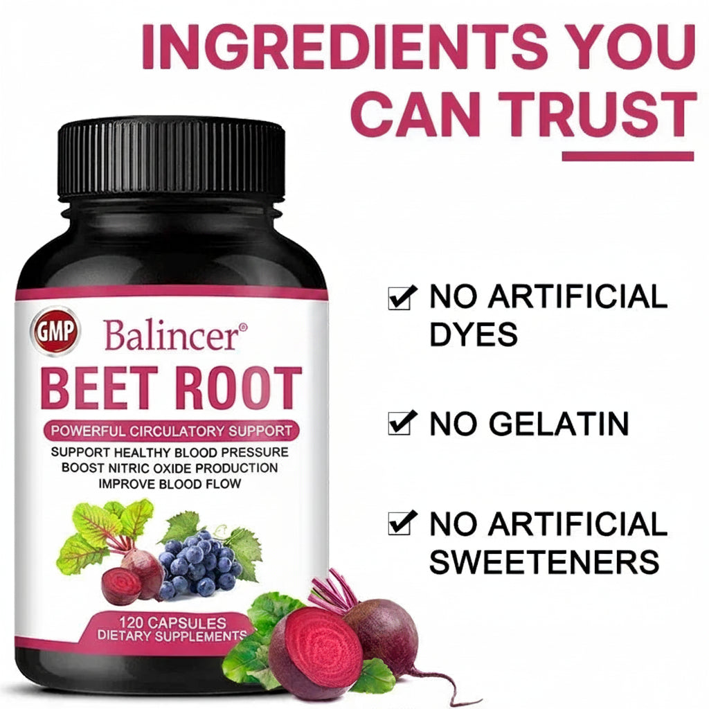 Organic Beetroot & Black Pepper Capsules