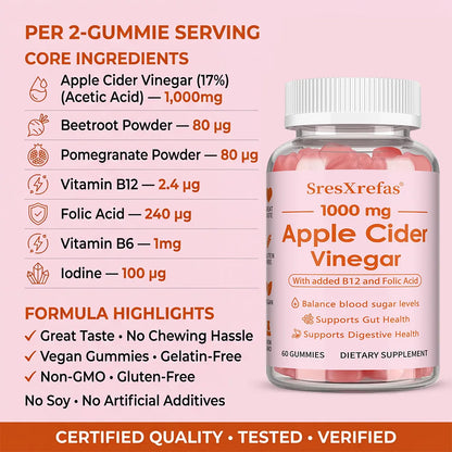 Apple Cider Vinegar Gummies 1000mg