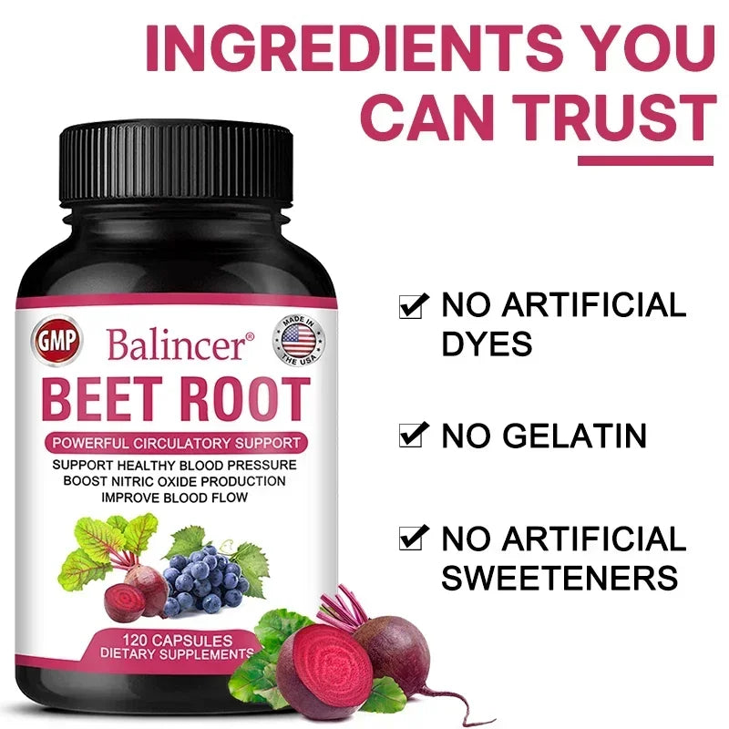 Organic Beetroot & Black Pepper Capsules